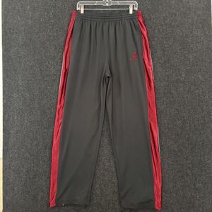 Alabama Crimson Tide Pants Mens Large Gray Red Team Track Drawstring Pockets